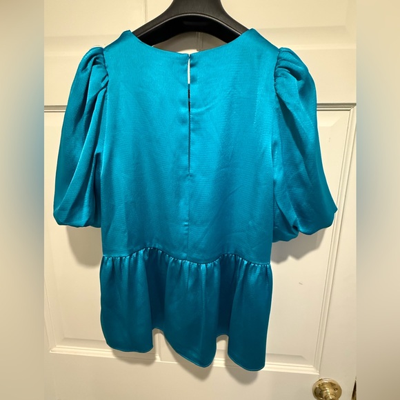 Lilly Pulitzer NWT Size 4 Elegant Blakelynn Blue Rhapsody Elbow Sleeve Top (516) - Picture 6 of 14